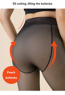 Meia-Calça Térmica WinterShape™ Forrada com Efeito Translúcido