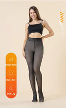 Meia-Calça Térmica WinterShape™ Forrada com Efeito Translúcido
