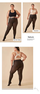 Meia-Calça Térmica WinterShape™ Forrada com Efeito Translúcido