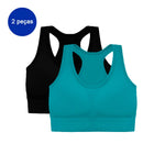 Kit 2 Tops Fitness Seamless ActiveFit™ Sustentação e Conforto