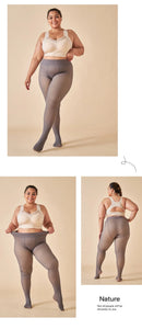 Meia-Calça Térmica WinterShape™ Forrada com Efeito Translúcido