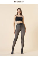 Meia-Calça Térmica WinterShape™ Forrada com Efeito Translúcido